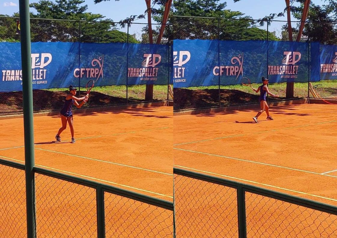 Maria Clara em competição em Ribeirão Preto